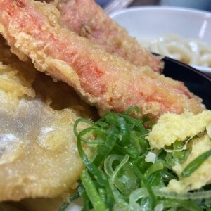 残り物利用で～天ぷらうどん